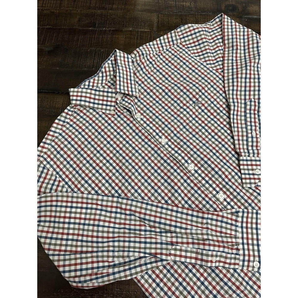 Onward Reserve Shirt Mens XL Multicolor Check Long Sleeve Button Down Cotton‎